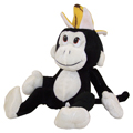 Generic Value Plush - BLACK MONKEY with Banana Hat ( 10 inch )